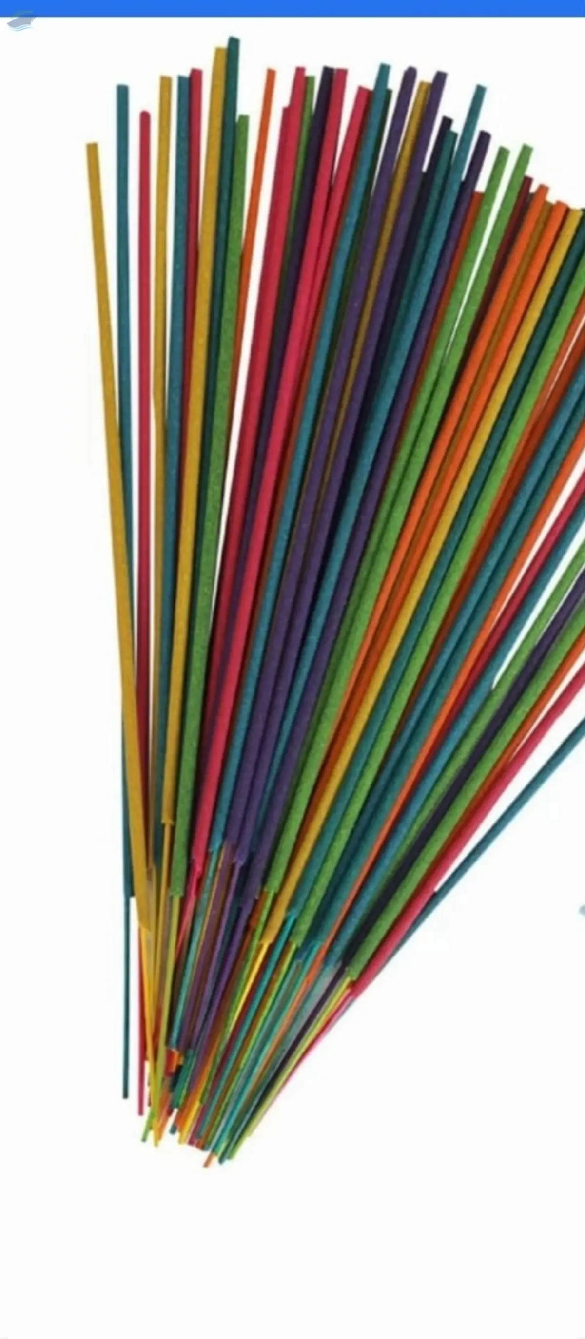 Colourful incense sticks
