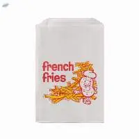 Holder Bag For French Fries 1 White Printed
