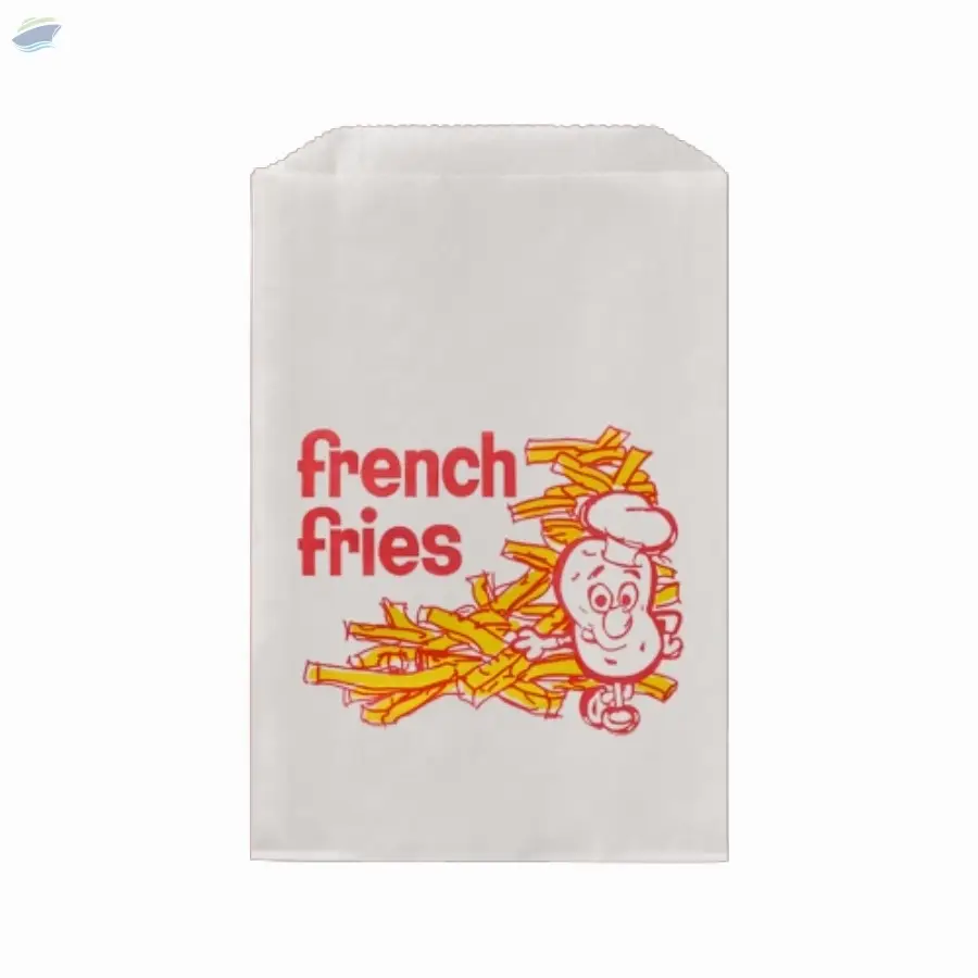 Holder Bag For French Fries 1 White Printed