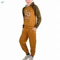 Zipper Hooded Tracksuit For Boys