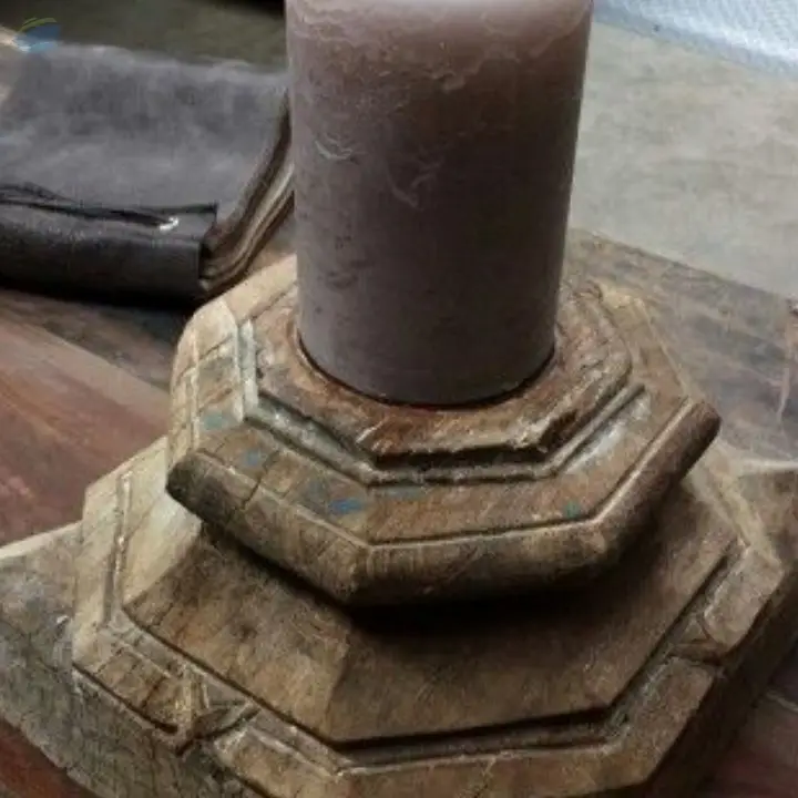 Wooden Candle Base