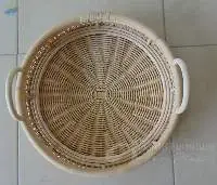 Web Rattan Serving Tray