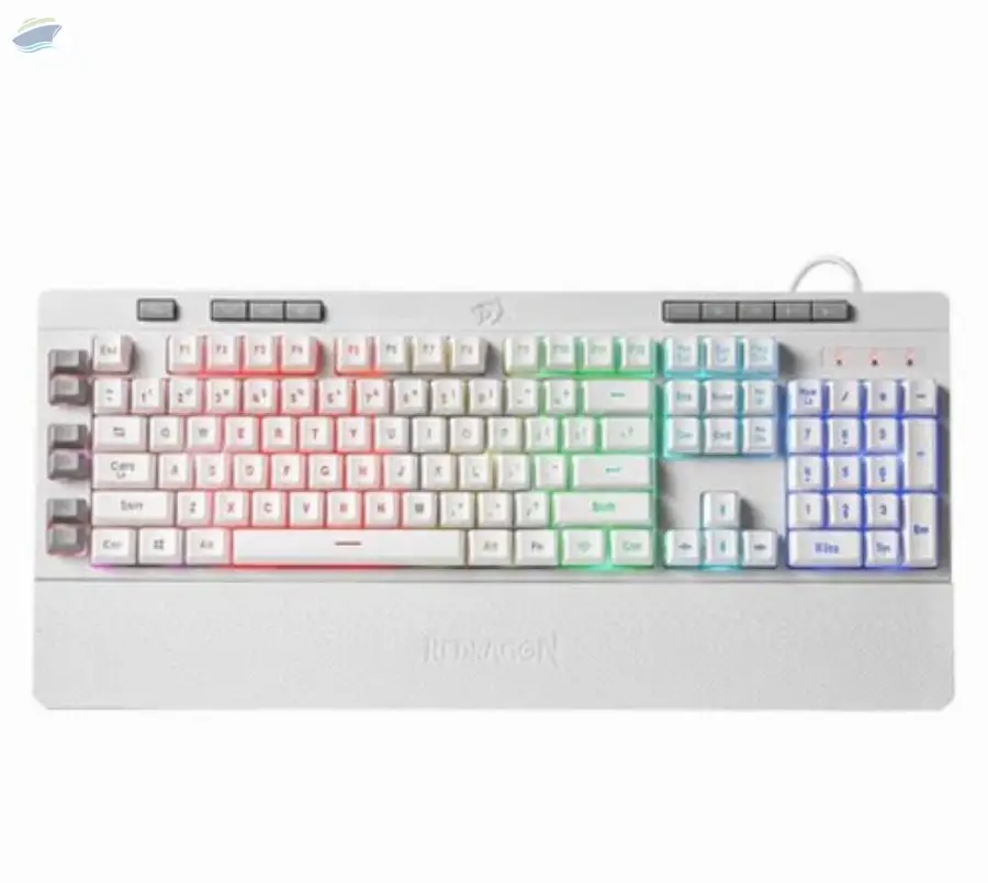 K512 SHIVA RGB Membrane Gaming Keyboard - White