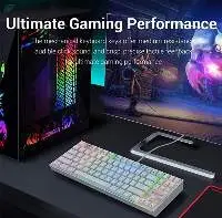 K512 SHIVA RGB Membrane Gaming Keyboard - White