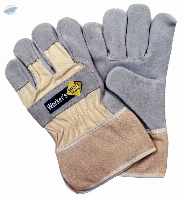 Industrial Leather Gloves by Workers Safety Uddyog. Supplier from India