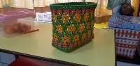 Gold Cane Koodai Weave Basket