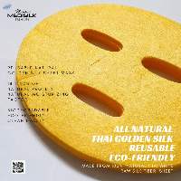 100% Natural Golden Raw Silk Face Sheet Mask