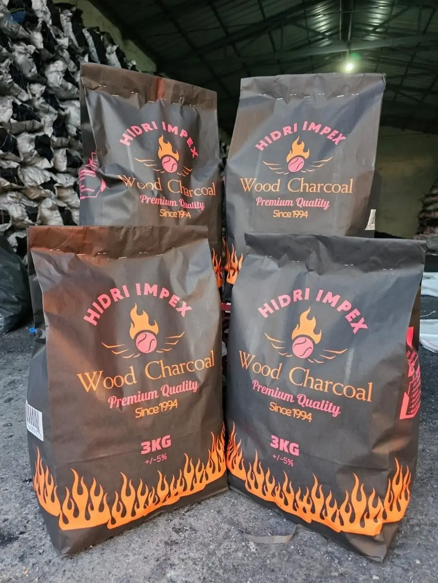 Supermarket charcoal, BBQ charcoal.