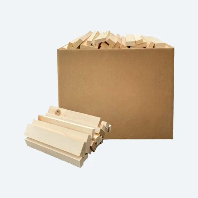 Kindling Firewood In Carton Box
