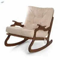 Wooden Body Cushioned Rocking Chair