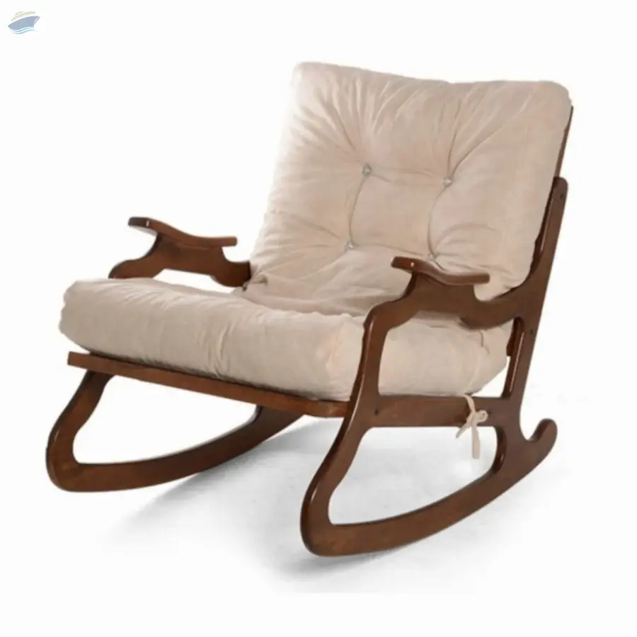 Wooden Body Cushioned Rocking Chair