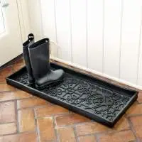 Rubber boot tray mat
