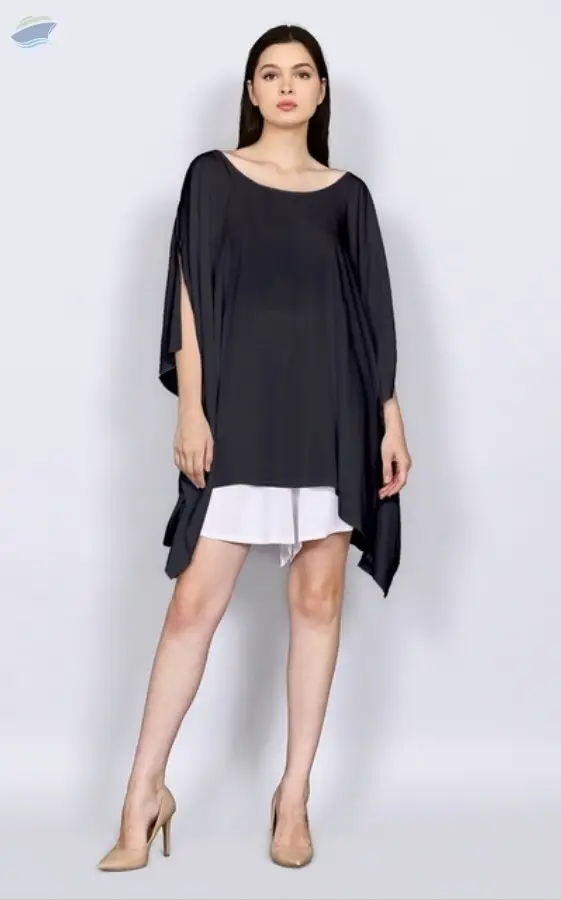 Nyla Poncho With Button