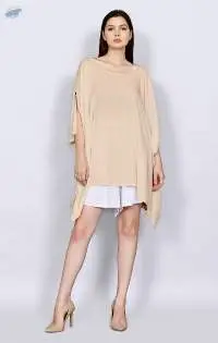 Nyla Poncho With Button