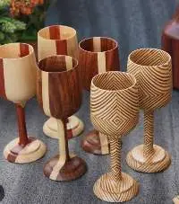 Wooden Wine Glass