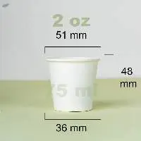 2 oz (75ml) Plain Paper Cup