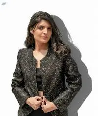 Brocade Jacket In Black With Gold Dots