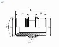 1BO- BSP MALE DOUBLE SAE O-RING BOSS