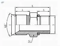 BSP MALE DOUBLE x METRIC MALE L-SERIES