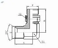 BSP MALE 60 SEAT BSPT MALE O-RING