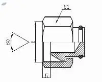 9B- BSP Female 60 Cone Seal Plug