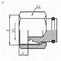 9D-METRIC FEMALE 24 H.T. PLUG