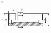 6D-METRIC MALE 24 H.T. BULKHEAD