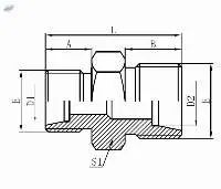 1D- METRIC MALE 24 REDUCER