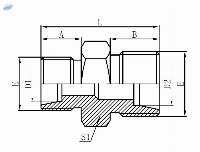 1C-METRIC MALE 24 REDUCERS