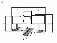 1C-METRIC MALE 24 REDUCERS