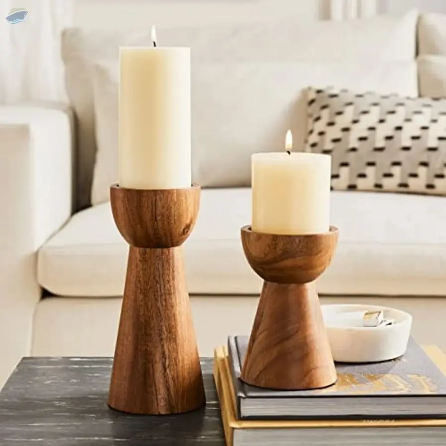 Wooden Candle Holder