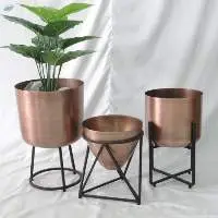 Metal Flower Vases