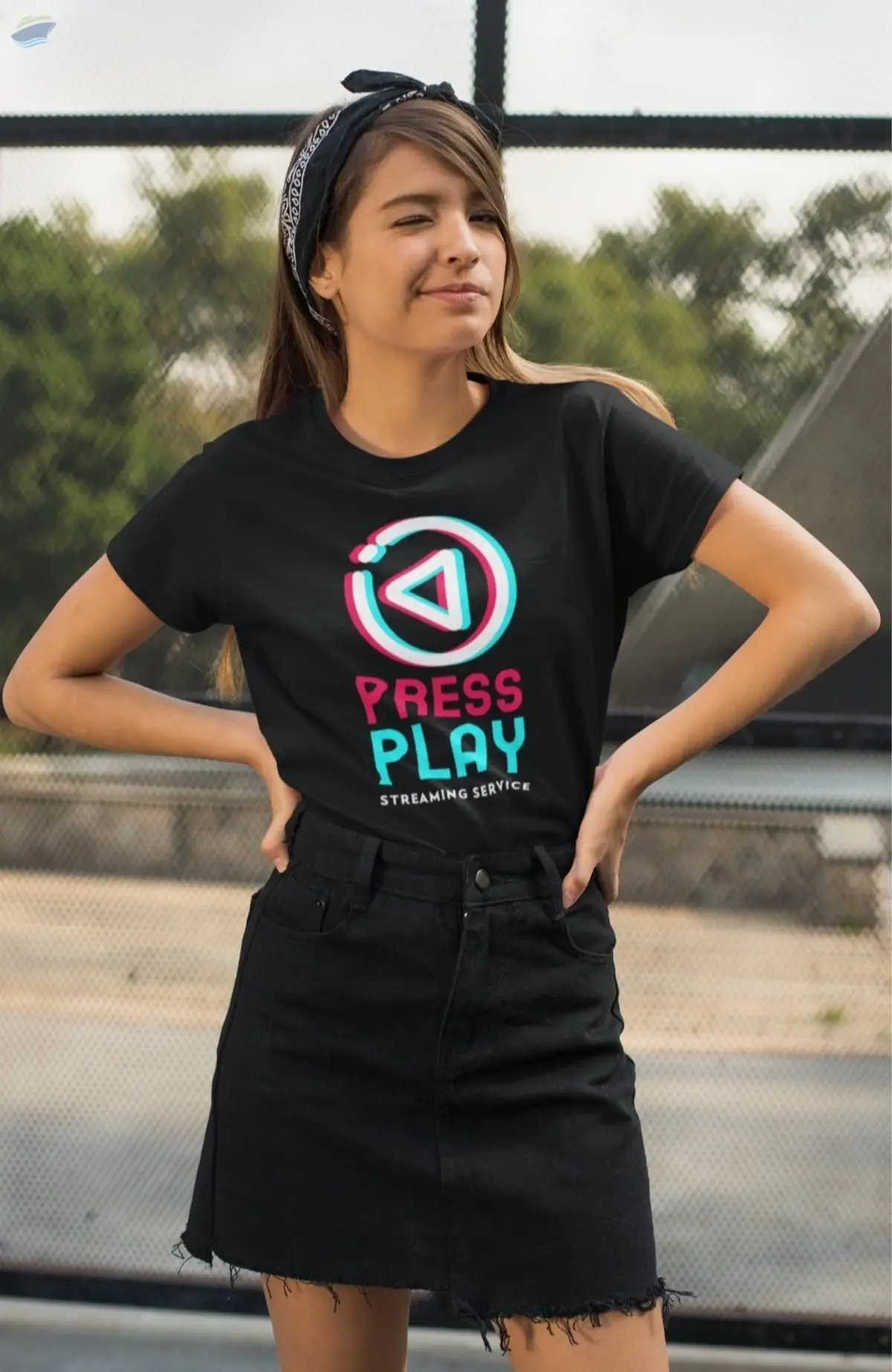 Women's Round Neck printed Tshirt
