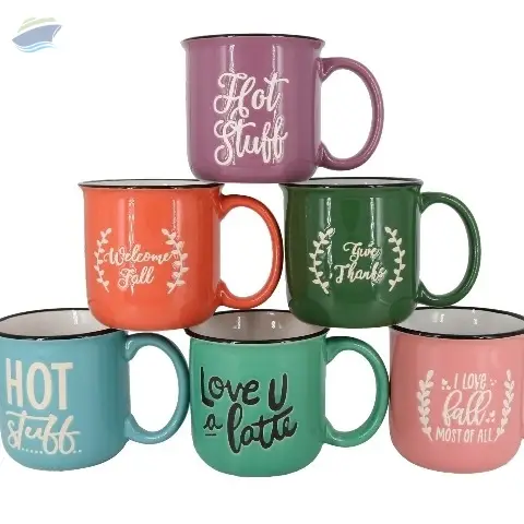 Ceramic Coffee Mug With Silk Screen Logo