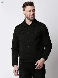 Killer Men's Lean Fit Solid Black Jackets