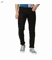 Killer Men's Jet Black Solid Skinny Fit Jeans