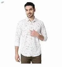 Killer Men's White Slender Fit Printed Shirts