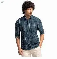 Killer Men's Slender Fit Checks Green Shirts