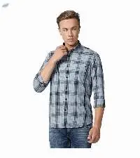 Killer Men's Grey Slender Fit Shirts