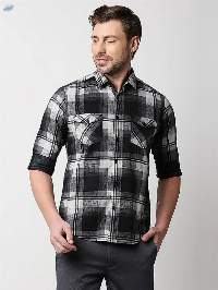 Killer Men's Black Slender Fit Printed Shirts
