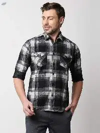 Killer Men's Black Slender Fit Printed Shirts