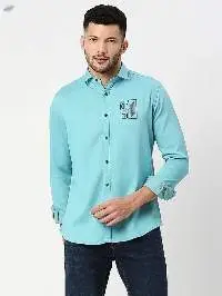 Killer Men's Sea Green Slender Fit Shirts