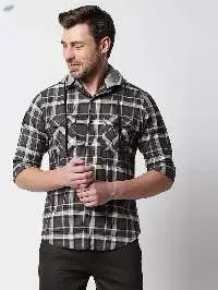 Killer Men's Charcoal Cotton Blend Shirts