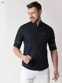 Killer Men's Slender Fit Navy Cotton Shirts