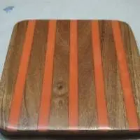 Resin And Wooden Coaster