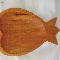 Wooden Fish Shaped Plate