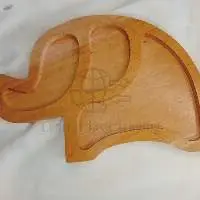 Wooden Elephant Shaped Plate