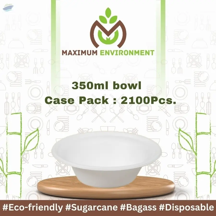 350ml Bagasse Bowl