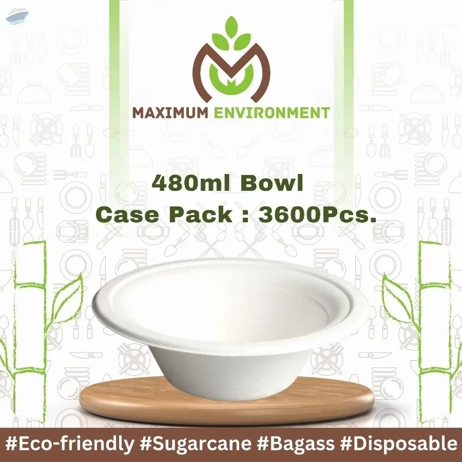 480ml Bagasse Bowl