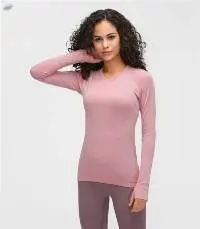 Solid Color Hot Pop Fitness Women Yoga Shirt